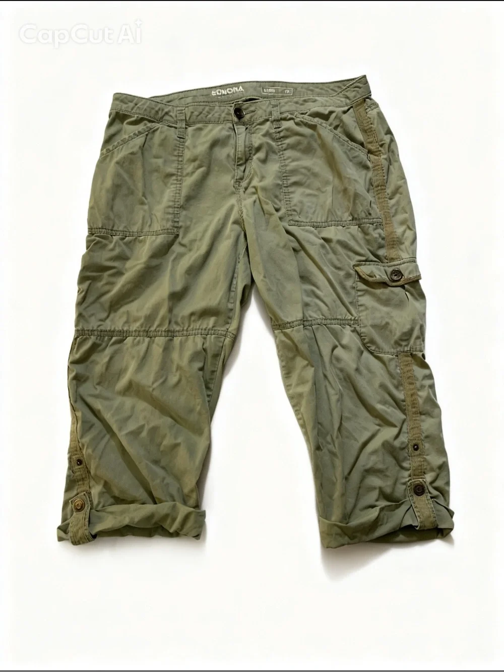 SONOMA Olive Utility Capri Pants